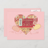 友情はキルトの郵便はがきのようです ポストカード (正面/裏面)