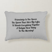 友情はスプーンアクセント枕 アクセントクッション (正面)