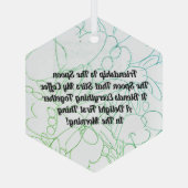 友情はスプーン ガラスオーナメント (裏面)