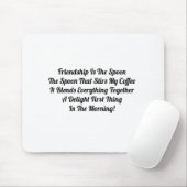 友情はスプーン マウスパッド (マウス)