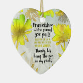 友情はズボンのバレンタインおもしろい セラミックオーナメント (右)