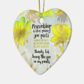 友情はズボンのバレンタインおもしろい セラミックオーナメント (左)