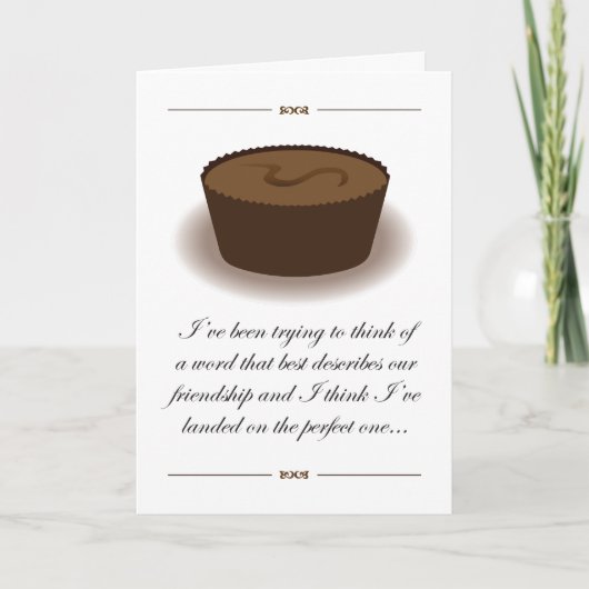 友情はチョコレートカードのようなもの カード (正面)