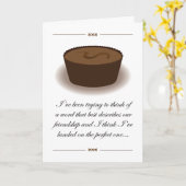 友情はチョコレートカードのようなもの カード (黄色い花)