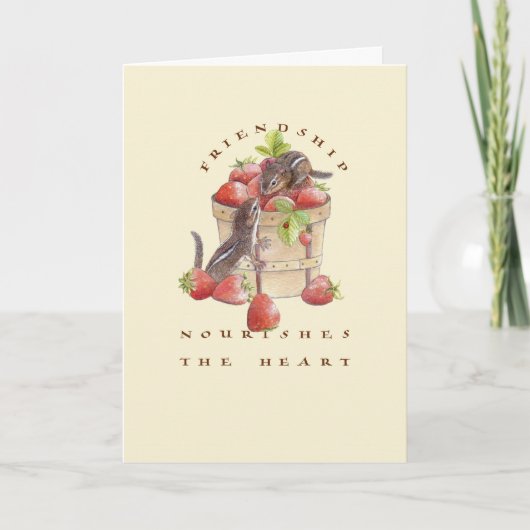 友情はハートを養います カード (正面)
