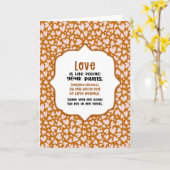 友情はパンツに小便をすることみたいなもの バレンタイン楽しく カード (黄色い花)