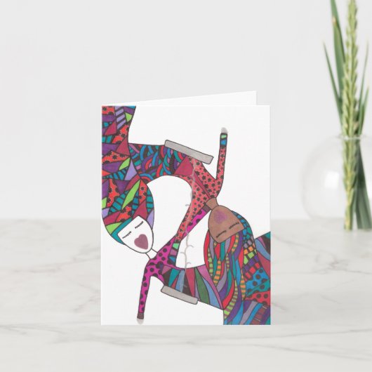 友情はメッセージカードの部2に子守唄を歌って寝かしつけます カード (正面)