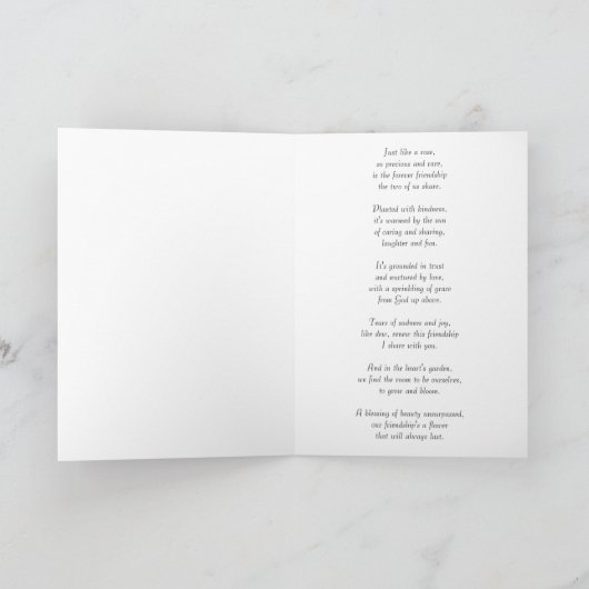 友情は上がりました カード (内部)