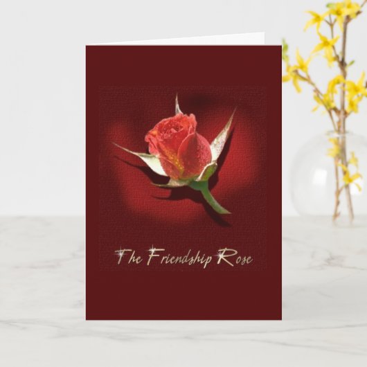 友情は上がりました カード (黄色い花)