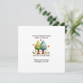 友情は人生に年月を加えると彼らは言う カード (スタンド正面)