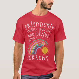 友情は喜びと友情の分裂を兼ねる Tシャツ