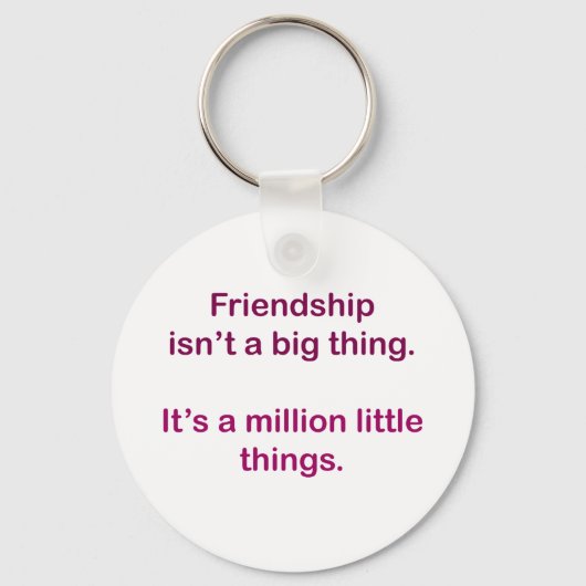 友情は大したことではない。 キーホルダー (正面)