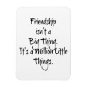 「友情は大したものではない…」 感傷的引用文 マグネット (縦)
