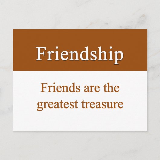 友情は大切なものだ ポストカード (正面)