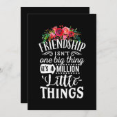 友情は小さな事の積み重ね 招待状 (正面/裏面)