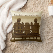 友情は年齢を知っていません クッション (ブランケット)