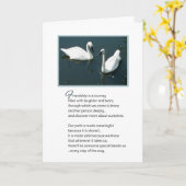 友情は旅… カード (黄色い花)