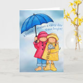 友情は明るい照らします カード (黄色い花)