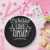 友情は永遠にかわいいお友達さゆん ペーパープレート (パーティー)