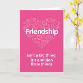 友情は百万の小さい事です。 カード (黄色い花)