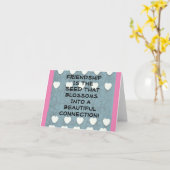 友情は種 カード (黄色い花)