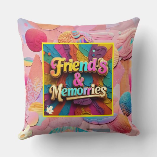 友情は絶えず薄らぐ クッション (裏面)