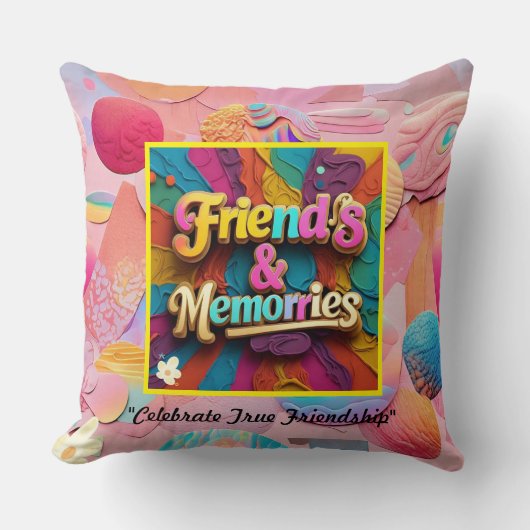友情は絶えず薄らぐ クッション (正面)