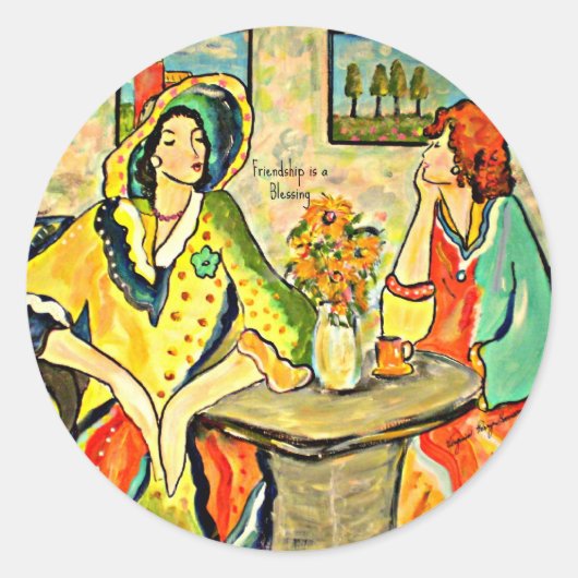 友情は賛美の ラウンドシール (正面)