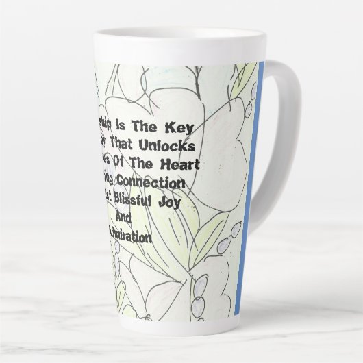 友情は鍵   カフェラテマグ (右アングル)