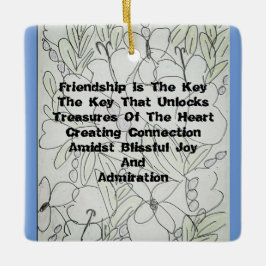 友情は鍵 セラミックオーナメント