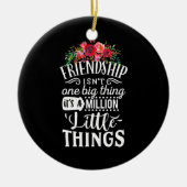友情は100万の小さなものだ セラミックオーナメント (正面)