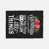 友情は100万の小さなものだ フリースブランケット (正面(横))