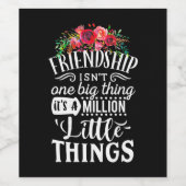 友情は100万の小さなものだ ワインラベル (シングルラベル)