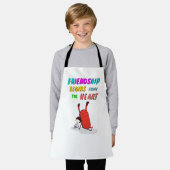 友情は7月から始まるハートデーモン30の友人 エプロン (着用した状態)