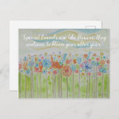 友情への感謝 ポストカード (正面/裏面)