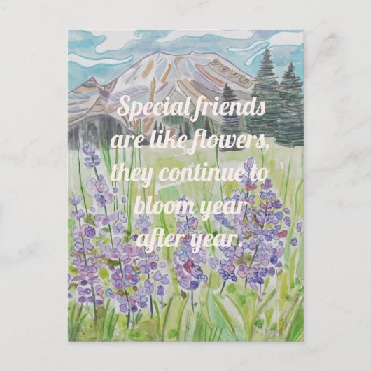 友情への感謝 ポストカード (正面)