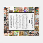 友情への感謝 | BFF 22フォトコラージュ フリースブランケット (正面(横))