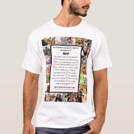 友情への感謝 | BFF 22フォトコラージュ Tシャツ