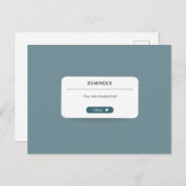 友情やる気を起こさせるソーシャルメディア通知 ポストカード (正面/裏面)