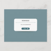 友情やる気を起こさせるソーシャルメディア通知 ポストカード (正面)
