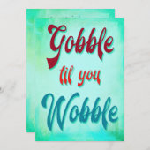 友情をぐらつかせるまで食べモダンる 招待状 (正面/裏面)