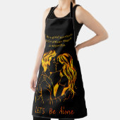 友情をテーマにした女性向けBBQエプロン エプロン (インサイチュ)