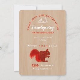 友情を与える感謝のお祝い素朴 招待状