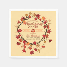 友情を深める スタンダードカクテルナプキン