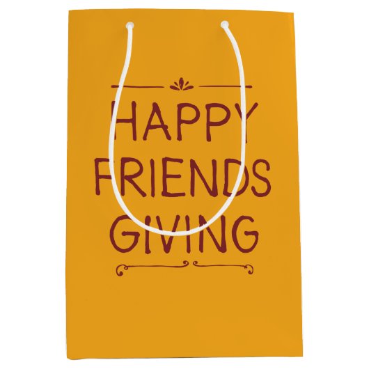 友情を深める |抱き枕 |黄色 ミディアムペーパーバッグ (正面)