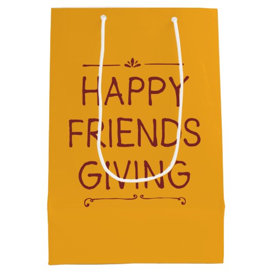 友情を深める |抱き枕 |黄色 ミディアムペーパーバッグ (裏面)