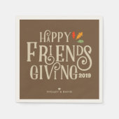 友情を深める |秋の色 スタンダードカクテルナプキン (正面)