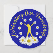 友情を祝うデイジーのランチ会 招待状 (正面)