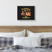 友情を育てるチームがTシャツクラシックを巻き上げる キャンバスプリント (インサイチュ (寝室))