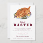 友情を育む感謝祭のディナー 招待状 (正面)